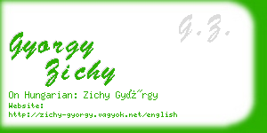 gyorgy zichy business card